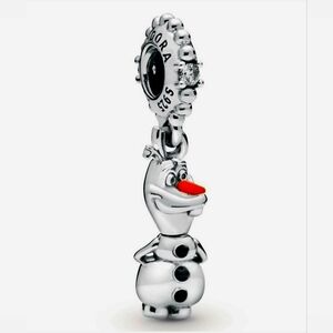 New Retired Pandora  × Disney Frozen Olaf Dangle 925 Charm for jewelry bracelet
